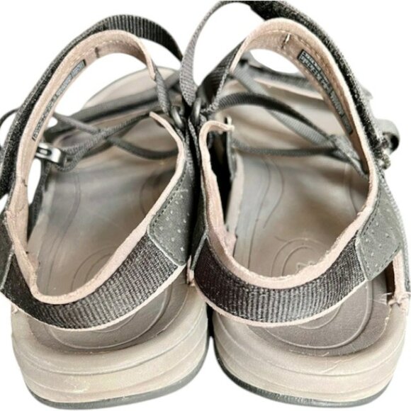 Teva Tirra Sustainable Strappy Sandal - Solid Black/Gray - 9 - Picture 4 of 9